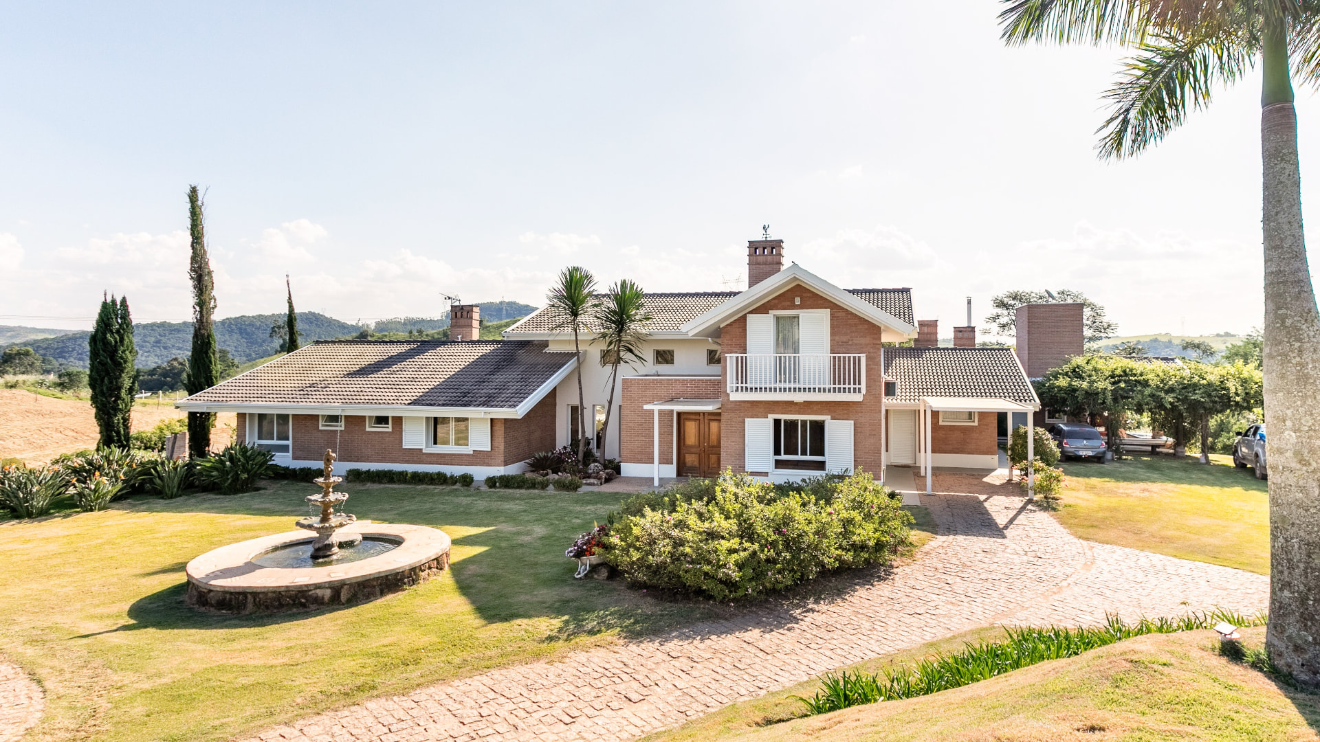 Fachada da Casa Principal do Sítio Sustentável em Joaquim Egídio/Morungaba