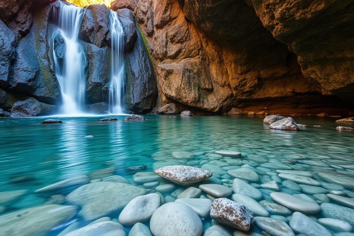 Cachoeira na mata atlântica da Serra das Cabras